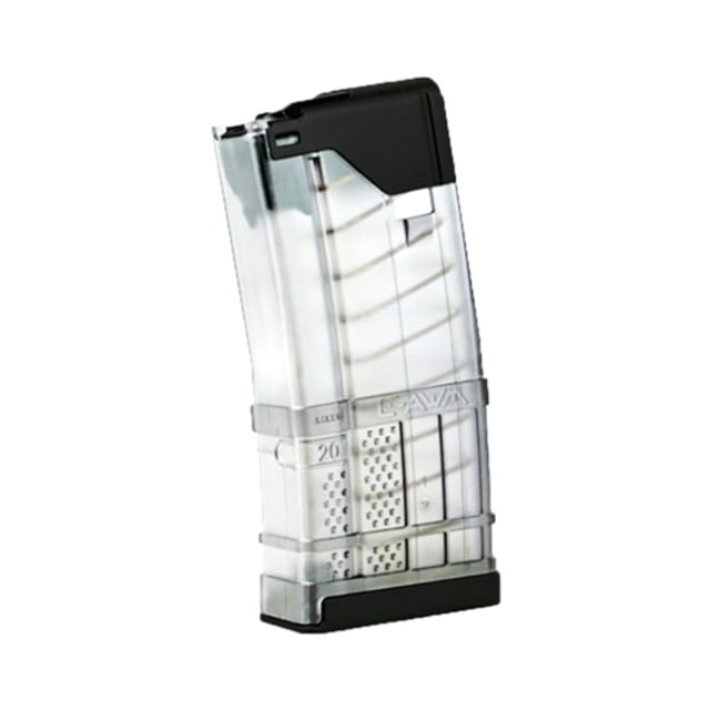cer Systems L5 Advanced Warfighter AR Rifle .223 Remington 5.56x45mm NATO 20 Round Rifle Magazine Clear 20RD Ammo