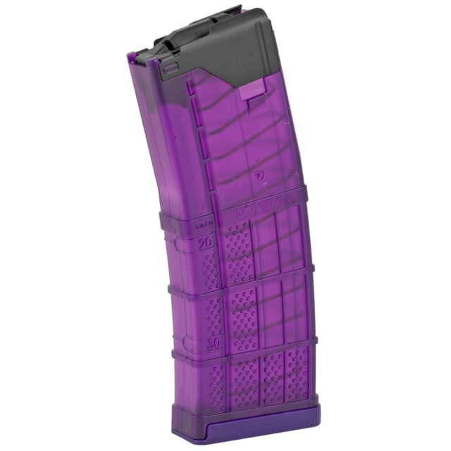cer Systems L5 Advanced Warfighter AR Rifle .223 Remington 5.56x45mm NATO 30 Round Rifle Magazine Translucent Purple 30RD Ammo