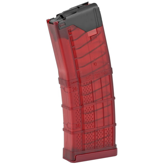 cer Systems L5 Advanced Warfighter AR Rifle .223 Remington 5.56x45mm NATO 30 Round Rifle Magazine Translucent Red 30RD Ammo