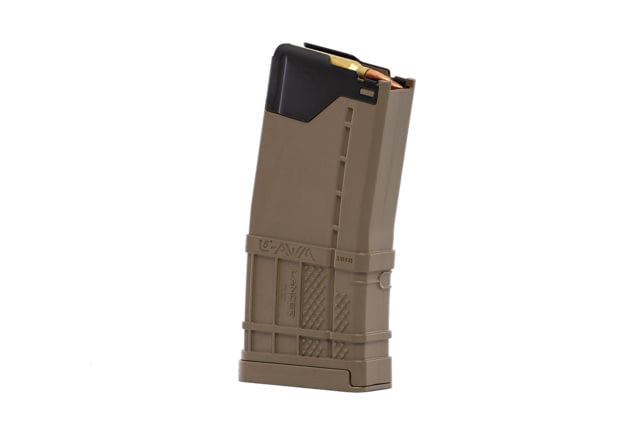 cer System L5 Advanced War Fighter AR-15 5.56x45mm NATO 5RD Rifle Magazine Translucent Dark Earth 999000282011-5RD Ammo