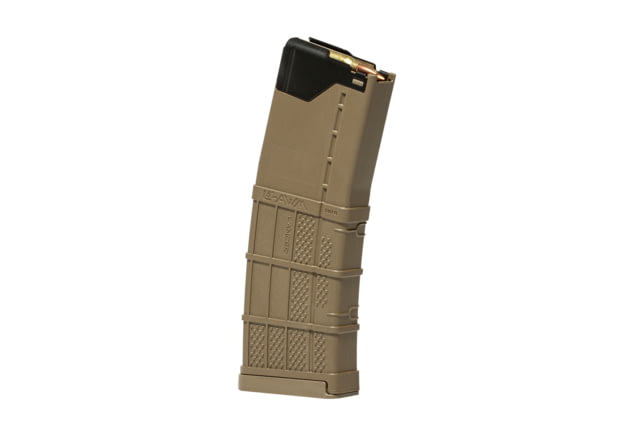 cer System L5 Advanced War Fighter AR-15 5.56x45mm NATO 5RD Rifle Magazine Translucent Dark Earth L5AWML0520TDE-5RD Ammo