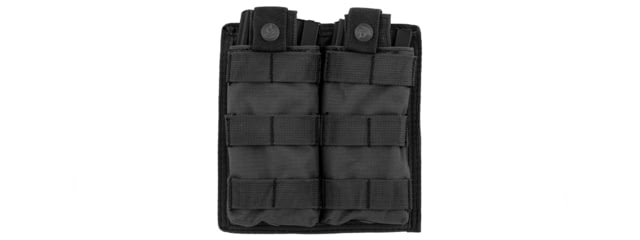 Lancer Tactical 1000D Nylon Double MOLLE Magainze Pouch Black - Lancer Tactical