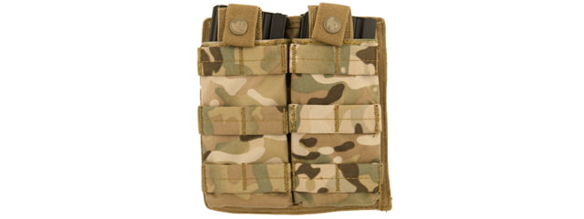 Lancer Tactical 1000D Nylon Double MOLLE Magainze Pouch Camo - Lancer Tactical