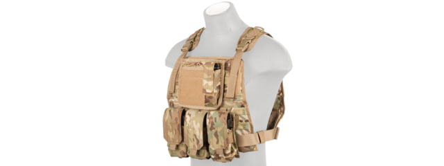 Lancer Tactical 1000D Nylon MOLLE Plate Carrier Vest Camo - Lancer Tactical