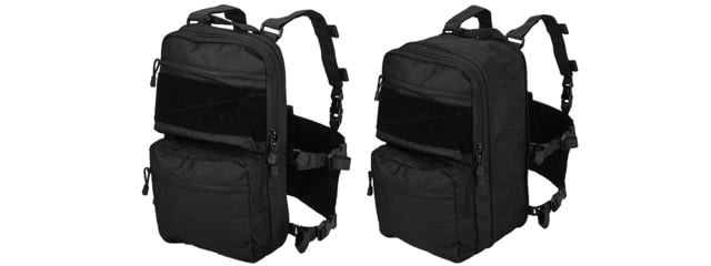 Lancer Tactical 1000D Nylon QD Chest Rig and Backpack Combo Black - Lancer Tactical