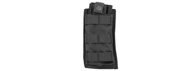 Lancer Tactical 1000D Nylon Single MOLLE Pouch Black - Lancer Tactical