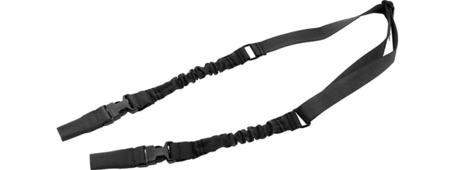 Lancer Tactical 2-Point Bungee Sling with Dual Buckles Black - Lancer Tactical