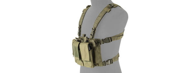 Lancer Tactical Adaptive Multi-Purpose Slim Chest Rig Olive Drab - Lancer Tactical