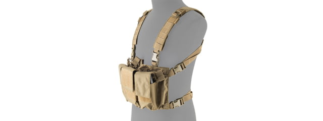 Lancer Tactical Adaptive Multi-Purpose Slim Chest Rig Tan - Lancer Tactical