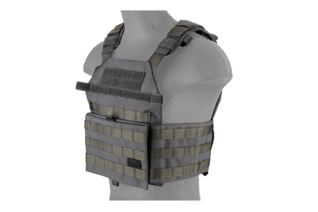 Lancer Tactical Assault Recon Tactical Vest Gray - Lancer Tactical