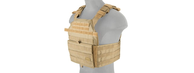 Lancer Tactical Assault Recon Tactical Vest Tan - Lancer Tactical