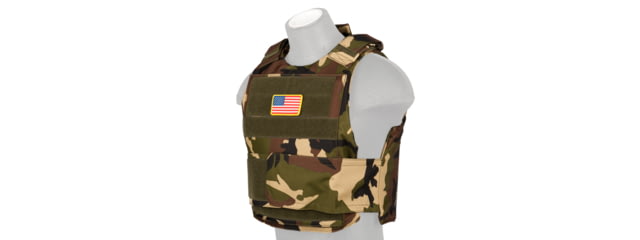 Lancer Tactical Body Armor Vest Woodland - Lancer Tactical