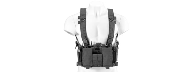 Lancer Tactical Buckle Up Lightweight Chest Rig Black - Lancer Tactical