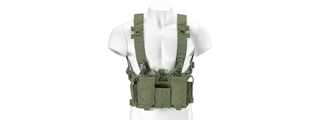 Lancer Tactical Buckle Up Lightweight Chest Rig Olive Drab - Lancer Tactical