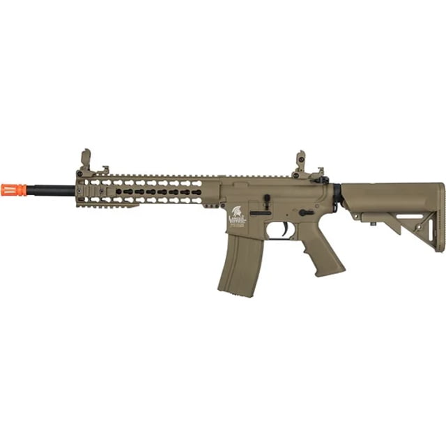 Lancer Tactical Gen 2 10in Keymod M4 Carbine Airsoft AEG Rifle Tan - Lancer Tactical
