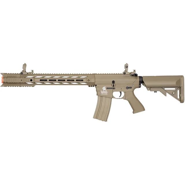 Lancer Tactical Gen 2 M4 SPR Interceptor Airsoft AEG Rifle Tan - Lancer Tactical