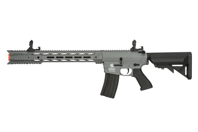 Lancer Tactical Gen 2 SPR Interceptor Airsoft AEG Rifle Gray - Lancer Tactical