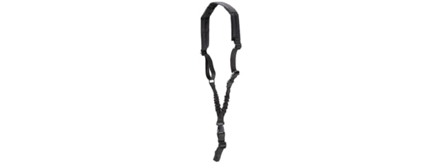 Lancer Tactical Heavy Duty Foam Padded Single Point Sling w/ QD Buckle Black - Lancer Tactical