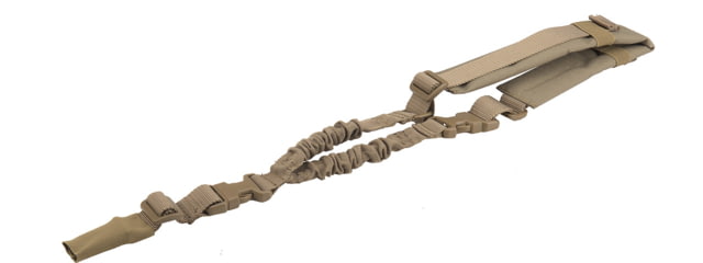 Lancer Tactical Heavy Duty Foam Padded Single Point Sling w/ QD Buckle Tan - Lancer Tactical