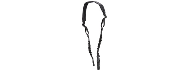 Lancer Tactical Heavy Duty Foam Padded Two Point Sling w/ QD Buckle Black - Lancer Tactical