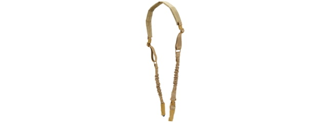 Lancer Tactical Heavy Duty Foam Padded Two Point Sling w/ QD Buckle Tan - Lancer Tactical