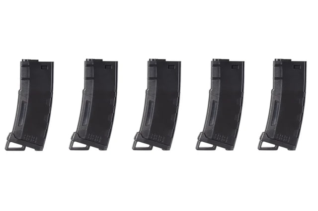 Lancer Tactical Lancer Tactical 130RD High Speed Mid-Cap Mag Pack of 5 Black - Lancer Tactical