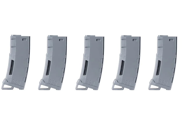 Lancer Tactical Lancer Tactical 130RD High Speed Mid-Cap Mag Pack of 5 Gray - Lancer Tactical