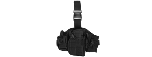 Lancer Tactical MOLLE Platform Drop Leg Pistol Holster Black - Lancer Tactical