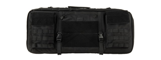 Lancer Tactical Nylon 3-Way Carry 29in Double Rifle Gun Bag Black - Lancer Tactical