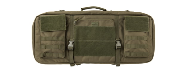 Lancer Tactical Nylon 3-Way Carry 29in Double Rifle Gun Bag Olive Drab - Lancer Tactical