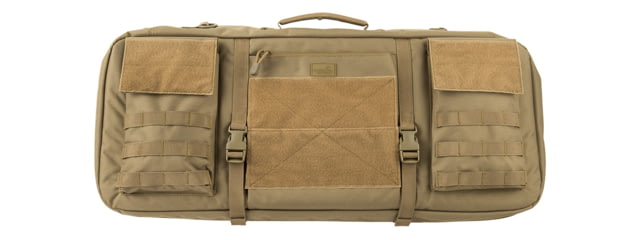 Lancer Tactical Nylon 3-Way Carry 29in Double Rifle Gun Bag Tan - Lancer Tactical