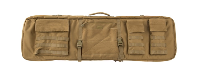 Lancer Tactical Nylon 3-Way Carry 43in Double Rifle Gun Bag Khaki - Lancer Tactical