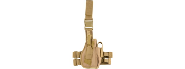 Lancer Tactical Nylon 92F Drop Leg Holster Coyote Brown - Lancer Tactical