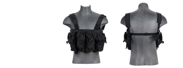 Lancer Tactical Nylon AK Chest Rig Black - Lancer Tactical
