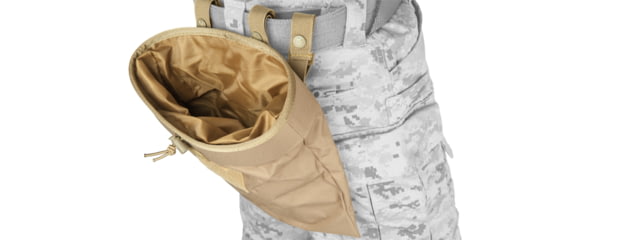 Lancer Tactical Nylon Large Foldable Dump Pouch Coyote Brown - Lancer Tactical