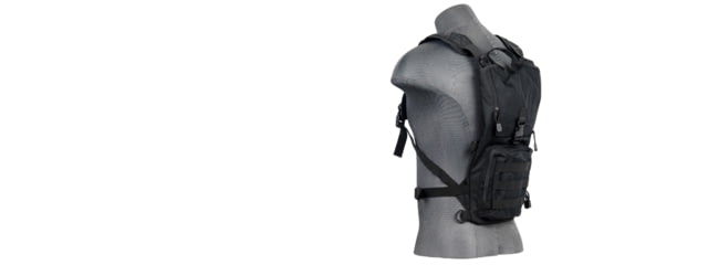 Lancer Tactical Nylon Lightweight Hydration Pack Black - Lancer Tactical