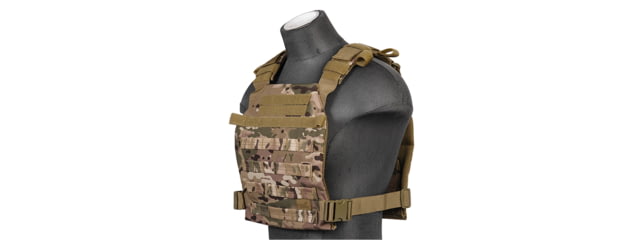 Lancer Tactical Nylon Lightweight Tactical Vest Camo - Lancer Tactical