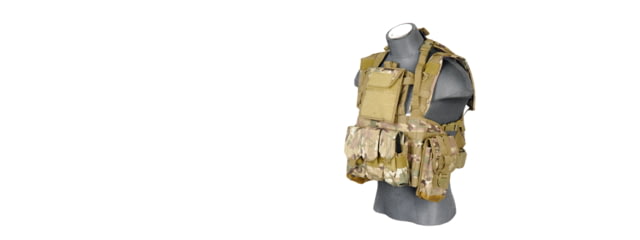 Lancer Tactical Nylon Modular Chest Rig Camo - Lancer Tactical