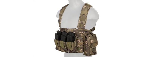 Lancer Tactical Nylon Modular Chest Rig Camo Tropic - Lancer Tactical