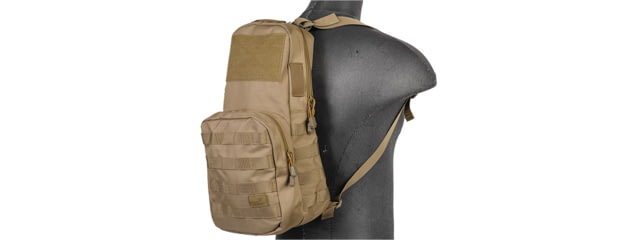 Lancer Tactical Nylon Tactical Molle Hydration Backpack Tan - Lancer Tactical