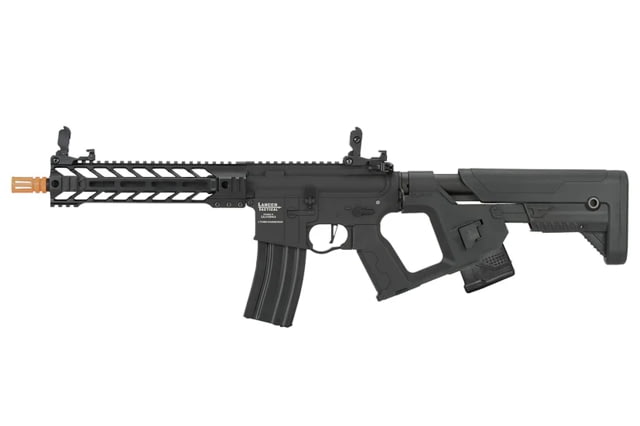 Lancer Tactical Proline Enforcer Battle Hawk 10in M4 Airsoft Rifle w/ Alpha Stock Black - Lancer Tactical
