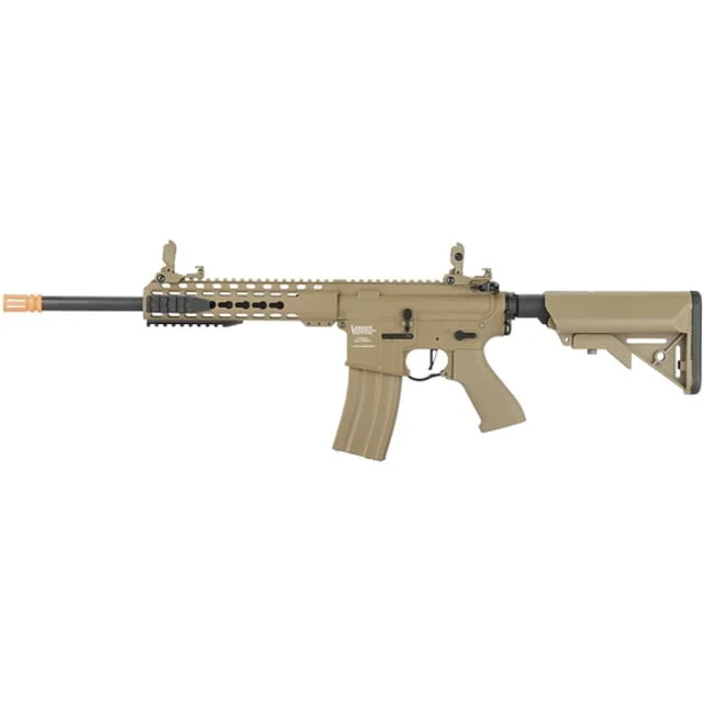 Lancer Tactical ProLine Series M4 Carbine 10in AEG Tan - Lancer Tactical