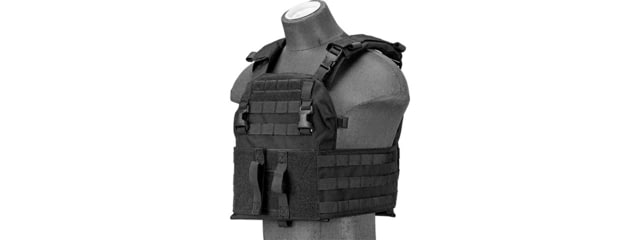 Lancer Tactical Quick Depart Plate Carrier Black - Lancer Tactical