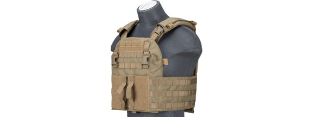 Lancer Tactical Quick Depart Plate Carrier Tan - Lancer Tactical