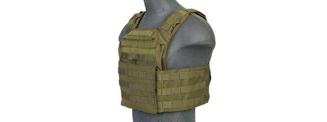 Lancer Tactical Speed Attack Armor Nylon Tactical Vest Olive Drab - Lancer Tactical