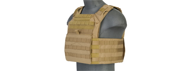 Lancer Tactical Speed Attack Armor Nylon Tactical Vest Tan - Lancer Tactical