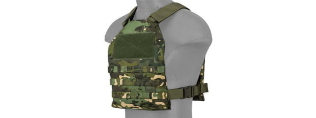 Lancer Tactical Standard Issue 1000D Nylon Tactical Vest Camo Tropic - Lancer Tactical