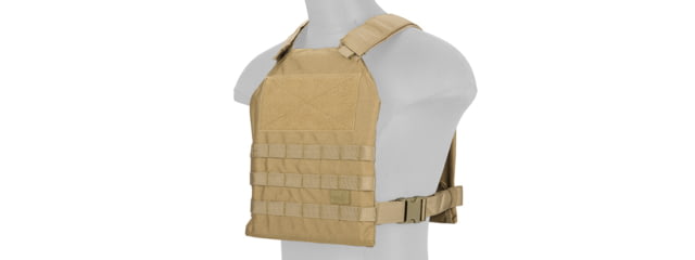 Lancer Tactical Standard Issue 1000D Nylon Tactical Vest Coyote Brown - Lancer Tactical