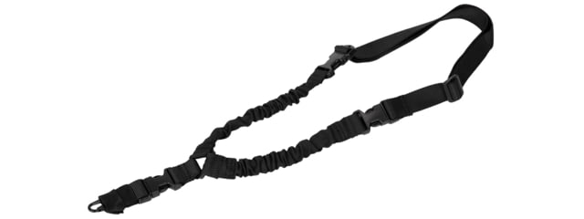 Lancer Tactical Tactical Single Point Bungee Gun Sling Black - Lancer Tactical