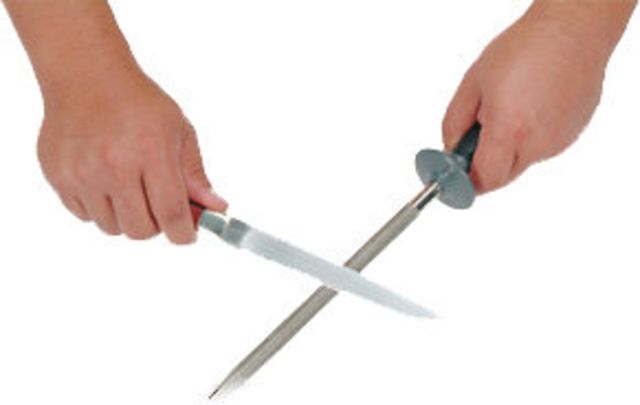 Lansky Sharpeners 9in. Diamond Butcher Steel Sharpener Tapered - Lansky Sharpeners